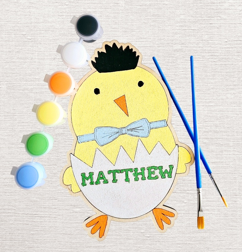 Custom Easter DIY Paint Kit | Easter Basket Stuffer for Girls and Boys | Personalized  | Easter Bunny