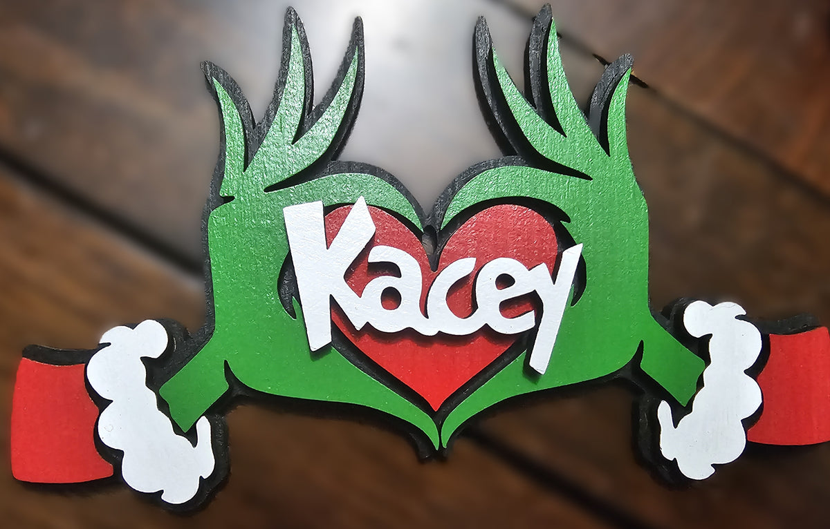 Whoville Christmas ornament with custom name